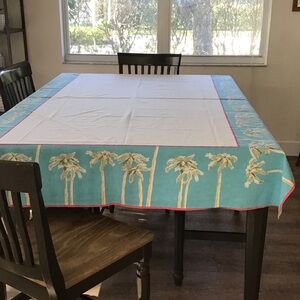 Vintage “ Now Designs” palm tree design tablecloth RARE